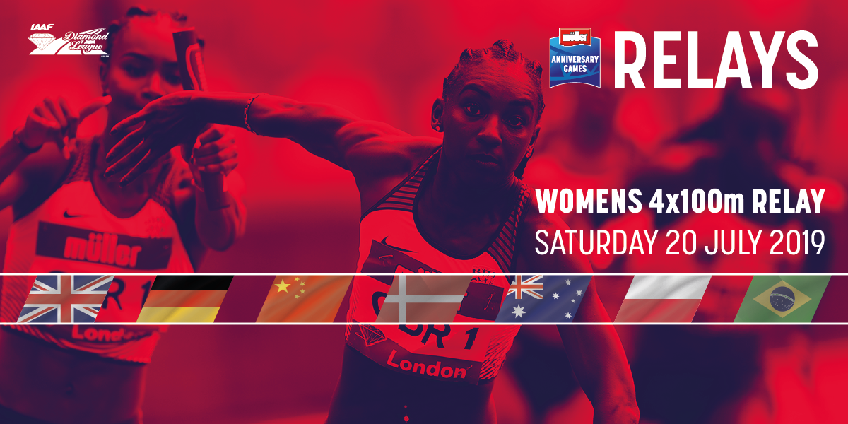 GB WOMEN'S SPRINT RELAY TEAMS TO TAKE ON THE WORLD AT MÜLLER ANNIVERSARY GAMES 