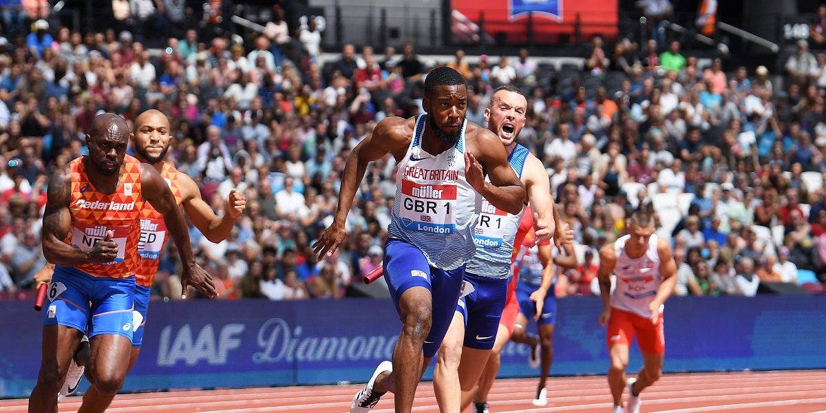 WORLD LEADING MARK FROM MEN’S 4X100M AMONG BRITISH VICTORS AT MULLER ANNIVERSARY GAMES