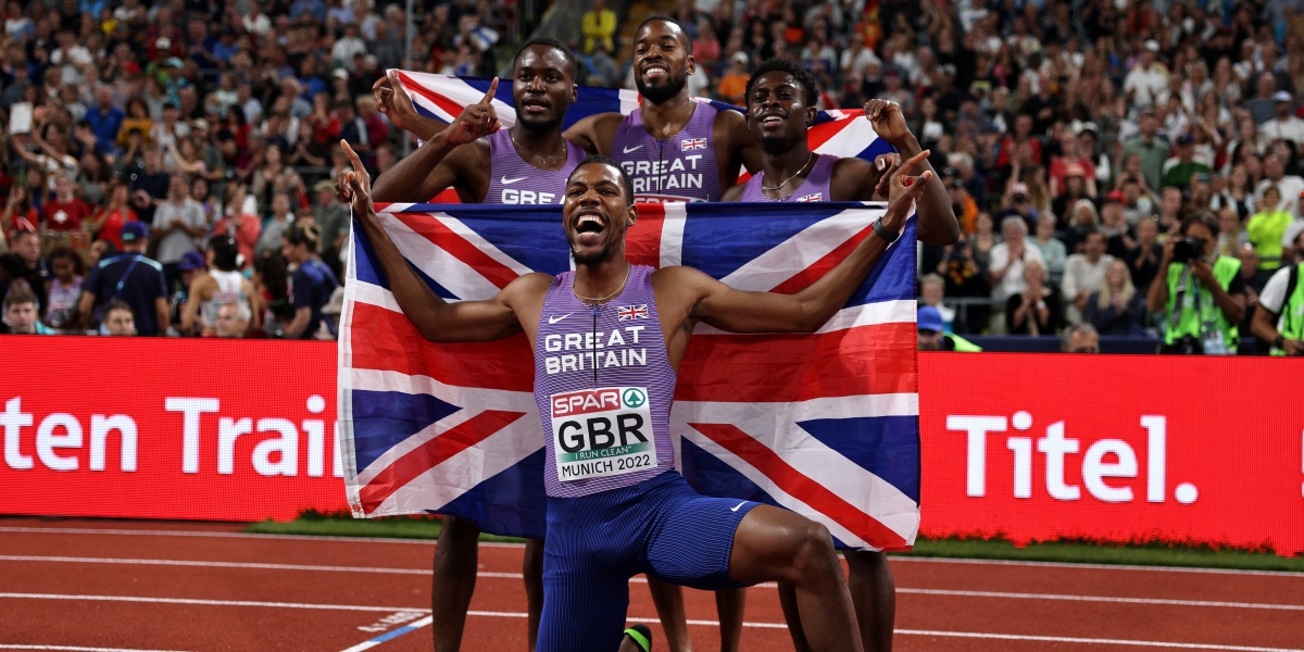 GB & NI MEN WIN 4X100M GOLD IN CHAMPIONSHIP RECORD ON FINAL NIGHT IN MUNICH