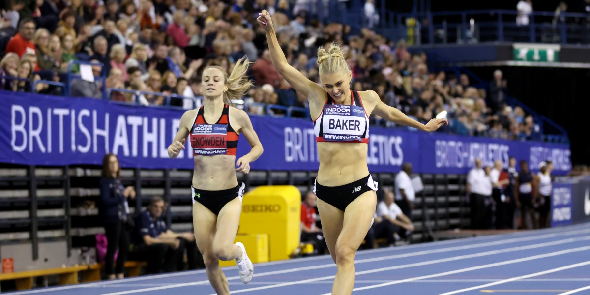 RECORD BREAKING RUN BY ELLIE BAKER ROUNDS OFF UK ATHLETICS INDOOR CHAMPIONSHIPS