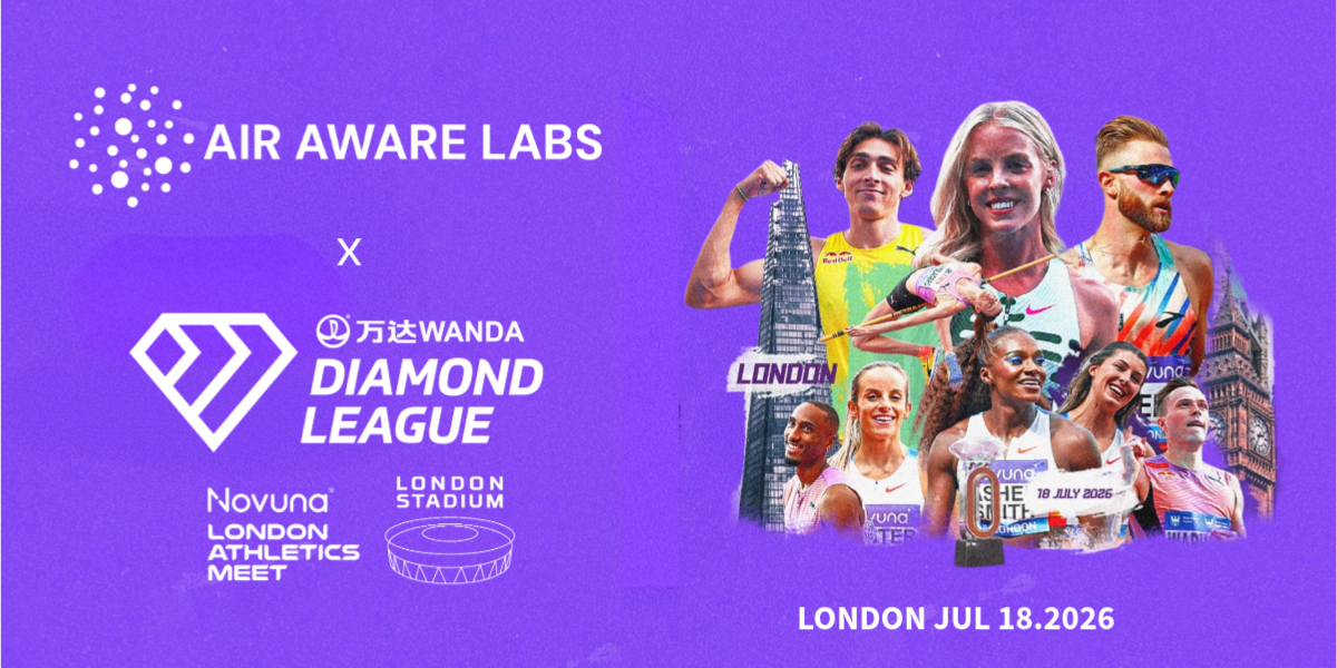 Air Aware Labs to provide air quality data for London Diamond League